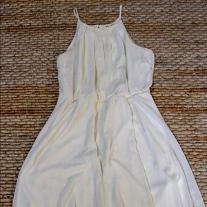 White halter dress